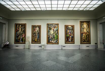 La nueva disposición de las obras principales del Museo del Prado despliega varios cuadros del Greco.