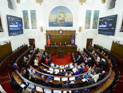 Los consejeros en la sesión de este 23 de octubre, en Santiago (Chile).