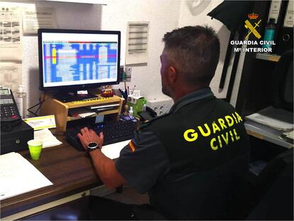 Un guardia civil en una foto de archivo.