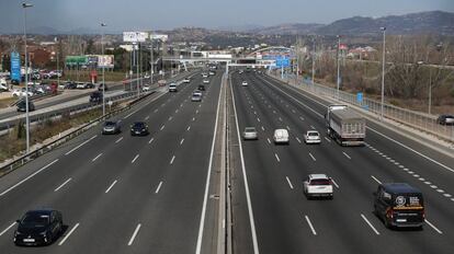 Tramo de la autovía A-6.