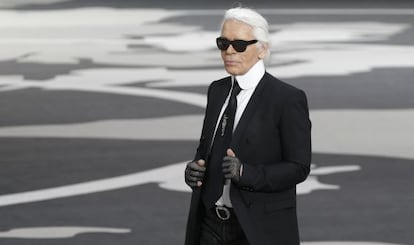 El diseñador alemán Karl Lagerfeld.