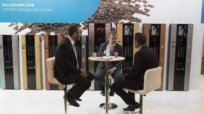 M&aacute;quinas de Vending en la Feria Veniberia de 2015, en Ifema.