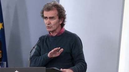 Fernando Simón, the director of the Health Ministry’s Coordination Center for Health Alerts, at a press conference on Tuesday