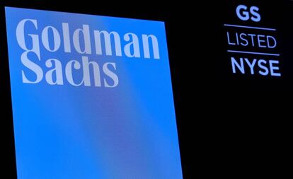 Símbolo de Goldman Sachs en la Bolsa de Nueva York.