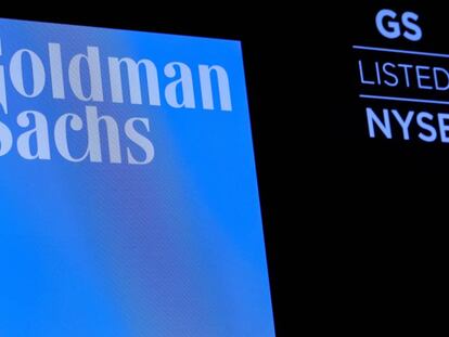 Símbolo de Goldman Sachs en la Bolsa de Nueva York.