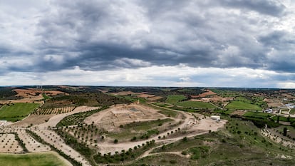 Vista aérea del yacimiento de Libisosa.