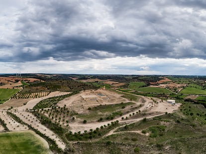 Vista aérea del yacimiento de Libisosa.