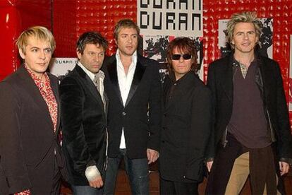El grupo Duran Duran, durante su visita a Madrid.