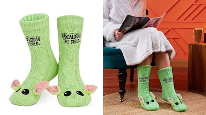 Estos calcetines de invierno son muy abrigados y tienen diseños de personajes de las películas de Disney.
