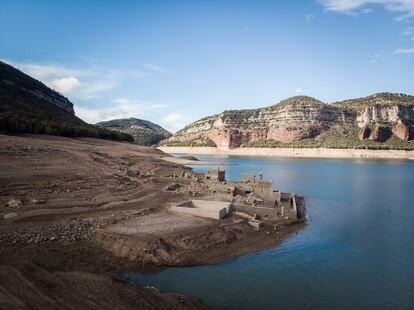 El pantano de Sau este martes.