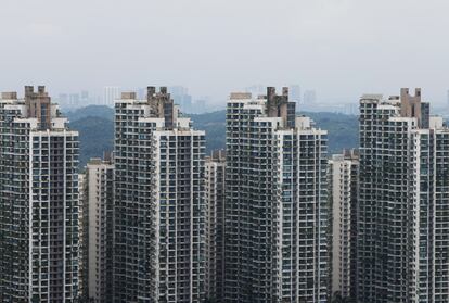 Torres residenciales de Forest City, la ciudad desarrollada por Country Garden en Malasia que permanece en estado de semi abandono.