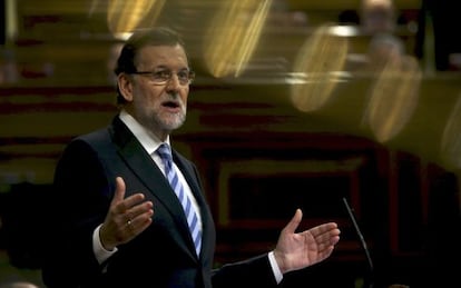 El presidente, durante su intervención.