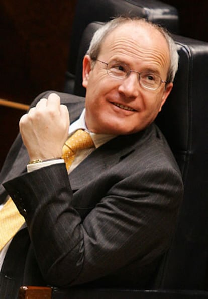 Jos Montilla, durante un pleno del Congreso de los Diputados.