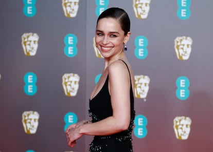 Emilia Clarke, en los premios BAFTA, en Londres, el pasado febrero.