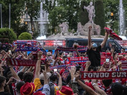 Las celebraciones del Atlético de Madrid tras ser campeón de Liga