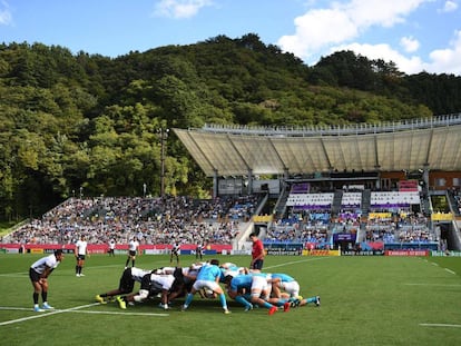 Uruguay-Fiyi, en el estadio de Kamaishi.