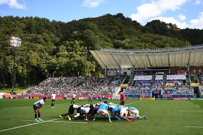 Uruguay-Fiyi, en el estadio de Kamaishi.