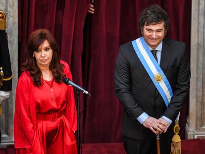 cristina fernandez y javier milei