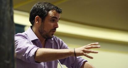 Alberto Garzón interpela al Gobierno en el Congreso el pasado junio.