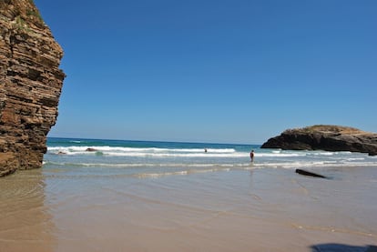 Playa de las Catedrales, en Ribadeo (Galicia).