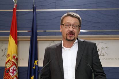Xavier Domènech, en el Congreso.