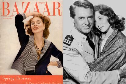 Suzy Parker 
	

	Mucho antes de la llegada del imperio de las supermodelos, la americana Suzy Parker reinó sobre portadas y objetivos de fotógrafos como Irving Penn o Richard Avedon. Gracias a Avedon se produjo su debut en la pantalla en Una cara con ángel (Stanley Donen, 1957) aunque su aparición se limitara a los titulos de crédito. Despues vendrían otras incursiones como Bésalas por mi junto a Cary Grant pero su carrera como actriz no llegaría a cuajar como la de modelo.