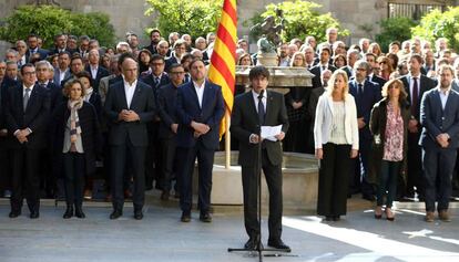 Carles Puigdemont el 21 d'abril del 2017.