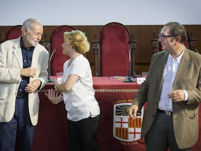 Eduardo Mendoza, aquest dijous, a l'acte de Societat Civil.