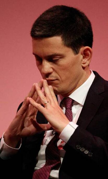 David Miliband, en el congreso del Partido Laborista en Manchester.