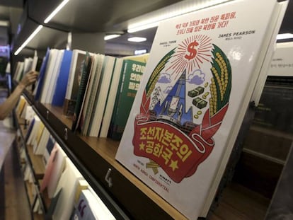 O livro ‘A República Capitalista da Coreia’ em uma livraria de Seul.