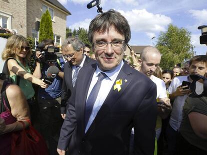 Carles Puigdemont el passat 28 de juliol a Waterloo.