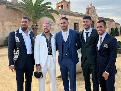 Borja Iglesias, Aitor Rubial, Víctor Ruiz, Víctor Camarasa y Juanmi