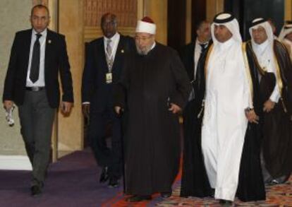 Qaradawi, a finales de febrero en Doha (Catar).