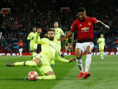 El gran momento del central catalán y el auxilio de Lenglet corrigen a un equipo que se desangraba en defensa al inicio del curso