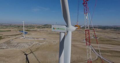 Molinos de energía eólica de Iberdrola.