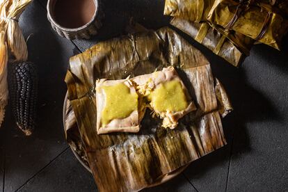 Tamales del restaurante Siembra en Ciudad de México