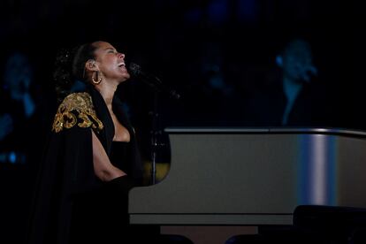 La cantante y pianista estadounidense Alicia Keys.