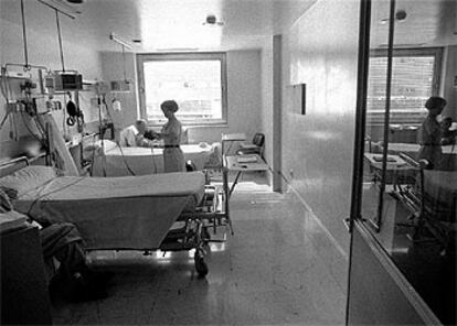 Unidad coronaria del hospital Gregorio Marañón de Madrid.