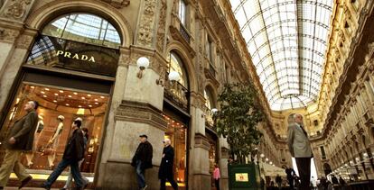 Tienda de Prada en la Galería Vittorio Emanuele II, en Milán.