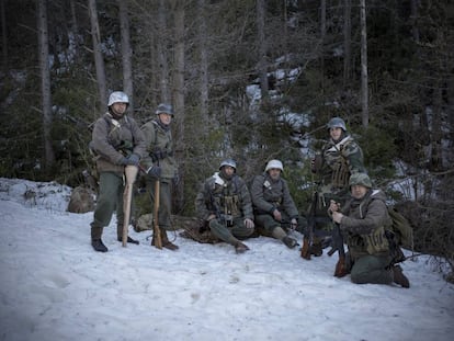 Soldados alemanes de la II Guerra Mundial en La Molina