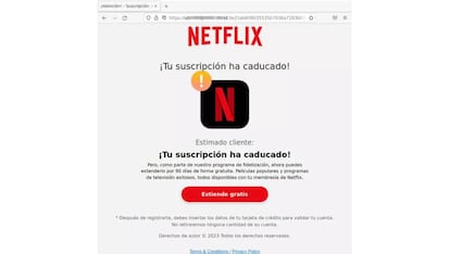 Estafa de Netflix