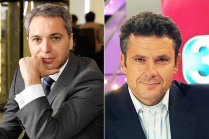 Vicente Vallés (a la izquierda) y Roberto Arce.