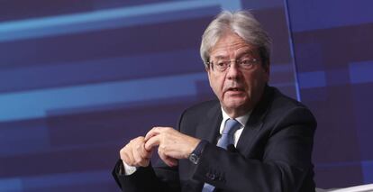 El comisario europeo de Economía, Paolo Gentiloni, en un diálogo en Roma a comienzos de diciembre de 2022.