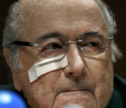 Sepp Blatter, presidente suspendido de la FIFA.