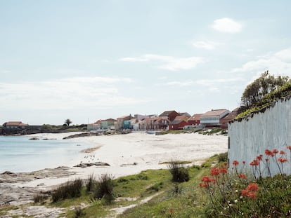 Vistas del pueblo gallego Corrubedo.