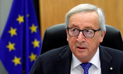 El presidente de la Comisión Europea, Jean-Claude Juncker, la semana pasada en Bruselas.