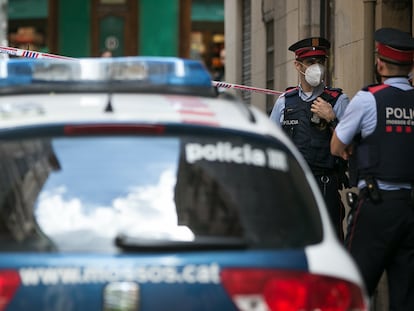 Agentes de los Mossos d'Esquadra.