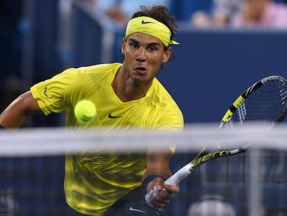 Nadal, en un partido en Cincinnati. 