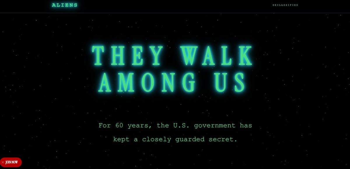La Casa Blanca lanza una web que equipara a los migrantes con extraterrestres: “Caminan entre nosotros”