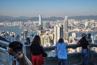 Vista reciente del 'skyline' de Hong Kong, una de las mayores concentraciones de hormigón, metal y cristal del planeta.